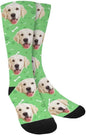 Custom Face Socks, Personalized Dog Lover Pet Photo Picture on Socks Unisex Athletic Crew Socks for Men Women