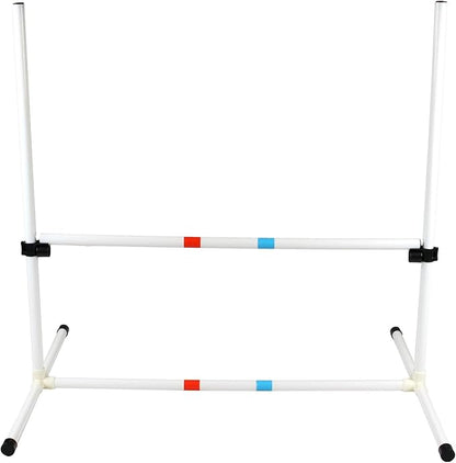 Midlee Dog Agility Bar Jump- Indoor Outdoor Hurdles Adjustable Pet Course Equipment