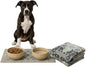 LOVEWAG Waterproof 2-Pack Pet Feeding Mats - 16" x 24" Premium Cat & Dog Food Mat - Non-Slip, Machine Washable Food Mat Protects Floors & Contains Water Bowl Spills - Pet Place Mats (Sage Forest)