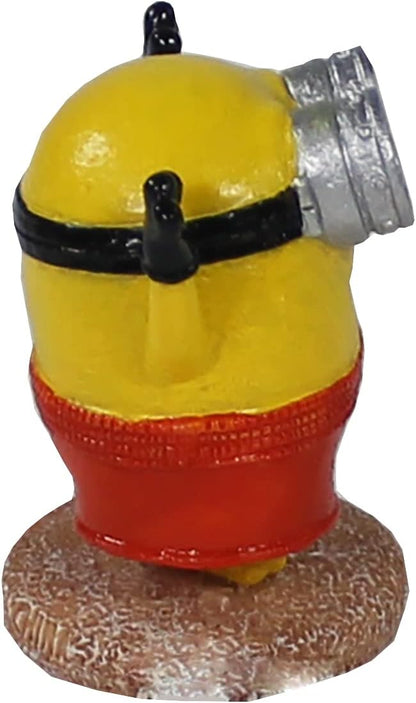 Penn-Plax Minions Officially Licensed 3-Piece Aquarium Ornament Bundle – Includes Kevin, Stuart, and Bob – Beach Themed – Small