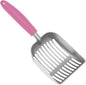 Cat Litter Scoop, Kitty Metal Scooper, Aluminum Alloy Sifter, Kitten Pooper Lifter, Deep Shovel, Long Handle, Poop Sifting, Durable, Heavy Duty, for Litter Box