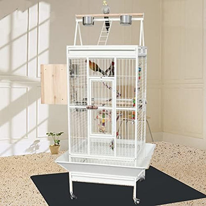 RESILIA Under Pet Cage Mat for Bird Cages, Reptile Aquariums, Dog Kennels, Water-Resistant Pad for Carpeted Floors and Surfaces, 30 Inches x 48 Inches, Clear