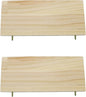 Litewoo Parrot Bird Wood Perch Platform Large Stand Shelf for Birds Budgie Parakeet Cockatiel Conure Cockatoo Macaw African Grey (2PC)