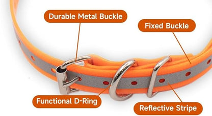 Universal 27 ½” X ¾” Replacement Band Strap for Dog Training Collar - Adjustable Waterproof TPU for Remote E-Collar, Static/Vibration Shock Trainer, Fits Most Bark Control & Obedience Devices