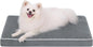 KSIIA Dog Bed for Crate Pad Waterproof for Small Dogs with Removable Washable Cover, Egg Crate Foam and Non-Slip Bottom, 23x17 Inch, Dark Gray