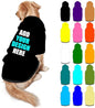 Custom Dog Clothes with Photo Name Logo Personalized Dog Sweaters for Small Medium Large Dogs Breathable Warm, Black, M