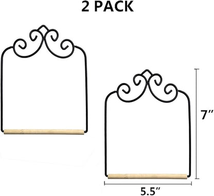 2 Pack Hummingbird Swing Metal Frame Hummingbird Perch Wild Bird Swing with Wooden Dowel for Hanging Outside