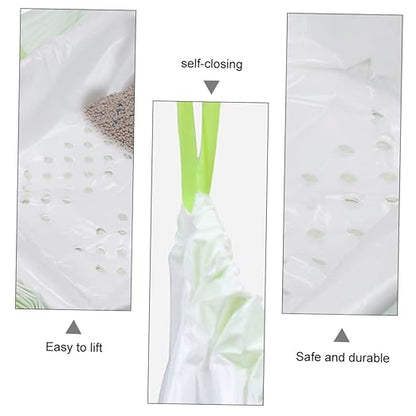 HANABASS 7pcs Cat Litter Filter Bags Pet Waste Disposal Bags Design for Litter Box Maintenance