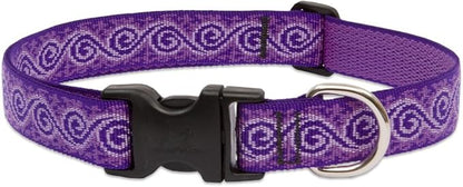 Large Dog Collar by Lupine 1" Wide Jelly Roll Design adjusts from 16" to 28"