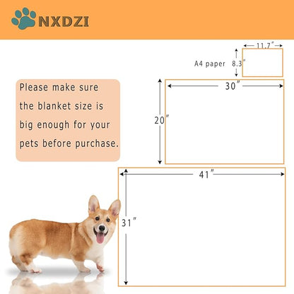 Dog Blankets for Medium Large Dogs, 3 Pack Pet Blanket Washable 41" x 31", Fuzzy Soft Puppy Throw Cover for Kennel Crate Bed