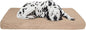 Memory Foam Dog Bed - 2-Layer Orthopedic Pet Pad with Machine Washable Cover - 37x24 Pet Bed for Large Dogs by PETMAKER (Tan)