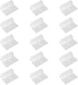 15 Pcs Rimless Aquarium Lid Clips for 5-6mm Glass, Clear Acrylic Aquarium Cover Support Clamps for Fish Tank Lid Holder, Plastic Tank Top Clips for Glass Canopy or Piscine Hoods and Covers