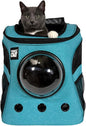 Fat Cat Backpack Carrier - Airline Approved Cat Carrier with Space Capsule Bubble for for Small Cats, Kitten - Premium Aqua Cat Carrier Backpack for Outdoor, Travel, Hiking, Pet Supplies