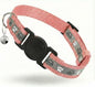 Cat Collar Breakaway, Reflective Kitten Collar with Bell, Safety Buckle Kitten Collar, Lightweight, Adjustable, Comfortable, Suitable for Boy Girl Cats (7"-13") Pink