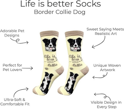 E&S Pets Pet Lover Socks - Dog & Cat Socks - Unisex Novelty Gifts