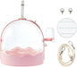 Clear Pet Carrier Travel Cage with Water Bottle& Station Frame Small Travel Camping Package Supply Large Cages and Habitats Cages and Habitats