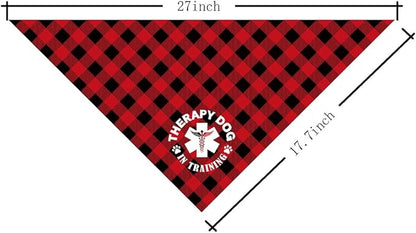 Dog Bandana, Therapy Dog Please Pet Me with, Dogs Scarf Classical Printing, Dogs Scarf Accessories, Doggy Kerchief Pet Kerchief, Christmas Birthday Thanksgiving Doggy Gift A05