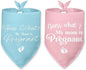 2 Packs Baby Announcements Ideas Guess What? My Mom is Pregnant Pregnancy Announcement Dog Bandana Gender Reveal Pet Dog Triangle Scarf Accessories for Small Medium Large Dogs Cats