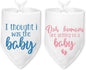2 Packs Baby Announcement Dog Bandana Our Humans are Getting Us a Baby Gender Reveal Pet Dog Triangle Scarf Accessories Pregnancy Announcement for Small Medium Large Dogs Cats