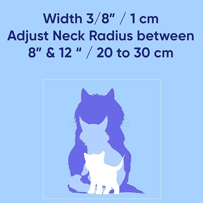 Pawtitas Glow in The Dark Cat Collar with Breakaway Safety Buckle & Bell Adjustable Kitten Collar, Orange