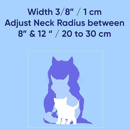 Pawtitas Recycled Red Reflective Cat Collar – Eco-Friendly Breakaway Safety Buckle, Adjustable Kitten & Adult Collar with Removable Bell and High-Visibility Strap