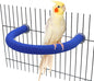 Wontee Bird Perches Bird Cage Sand Perch Stand for Budgies Parakeets Cockatiels Conures (Random Color) (U Shape)