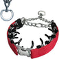 Prong Training Collar for Dogs, Rotating Ring Welding, Adjustable Dog Training Pinch Collar with Quick Release Buckle, for Small Medium Large Dogs