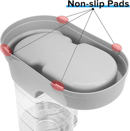Kenond 9.5L Gravity Large Dog Feeder, Automatic Dog Food Dispenser, Suitable for Indoor/Outdoor