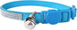 Rhinestone Cat Collar Breakaway with Bell Safety Buckle, Adjustable Diamond Girl Boy Kitty Cute Comfy Collar for Kitten Tiny Little Pets Rabbits, 6"-9" Sky Blue Extra Small