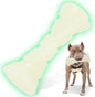 Glow in The Dark Dog Chew Toy, Rubber Dog Toys to Keep Them Busy, Interactive Treat Dispensing Puzzle Toy with Teeth Cleaning, Outdoor Fetch & Nighttime Play
