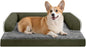 Dog Bed Medium Size Dog-Orthopedic Waterproof Bed for Dogs,Foam Couch Sofa with Washable Removable Cover & Non-Slip Bottom-Dark Green