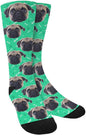 Custom Face Socks, Personalized Dog Lover Pet Photo Picture on Socks Unisex Athletic Crew Socks for Men Women