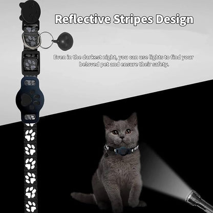Pet Tracker,GPS Collar for Cats (Android Only) Smart tag,Waterproof Compatible with Google Find My,No Monthly Fee,Advanced Tracking Solution Smart Collar for Pet Safety Ideal Small Large Cats