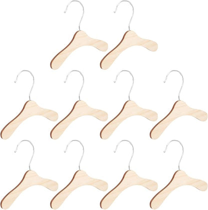 Wooden Dog Clothes Hangers 16cm Large Pet Clothes Hanger Sturdy Household Pet Accessory for Dog and Cat Clothing Storage