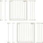29.5-46" Magnetic Baby Gate for Stairs, Baby Safety Essentials, Auto Close Gate for Doorways, Easy Install Pressure Mounted Dog Gate Indoor, Pet Gates for Dogs, White (2 Pack)