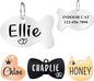 Ultra Joys Cat ID Tag Personalized Pet Tags, Durable Stainless Steel Small Pet Mini Dog Cat Tag Lightweight - Fish Tag in Silver
