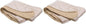 Furhaven Replacement Dog Bed Cover Ultra Plush Faux Fur & Suede Contour Luxe Lounger, Machine Washable - Cream, Medium (Pack of 2)