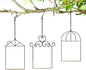 MIXXIDEA 3PK Hummingbird Perch, Hummingbird Swing with Metal Frame, Bird Swing with Wooden Dowel and Hanging Chain,Suitable for Hanging Indoor,Outdoor, Lawn,Patio,Garden