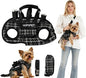 Dog Lift Harness Dog Carrier Adjustable Breathable Vest Straps for Small Medium Pet Treat Bag Fashion Outdoor Hiking (Black M 14-19lb)