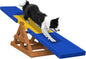 95" Wooden Dog Seesaw, Dogs Agility Course Backyard Set for Training and Exercise - Outdoor Big Dog Agility Equipment Practice See Saw
