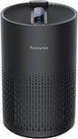 Purivortex Air Purifiers for Home, Quiet HEPA Air Filter for Pollen, Smoke, Dust, Pet Dander, Odor, Hair, Covers Up to 880 Sq Ft (Model: PX500 Black with Fragrance Sponge)