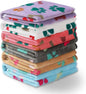 Luciphia 1 Pack 6 Dog Blankets Cat Soft Fluffy Fleece Pet Blanket Warm Cute Print Design Puppy Kitten Doggy Bone Large(41"x31")