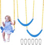 Sunnyglade 3PCS Swings Seats Heavy Duty with 66" Chain, Playground Swing Set Accessories Replacement with Snap Hooks, Support 250lb (3, Blue)