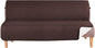 H.VERSAILTEX Futon Cover Reversible Sofa Slipcover Furniture Protector Water Resistant 2 Inch Wide Elastic Straps Sofa Bed Pets Kids Dog Cat Fit Sitting Width Up to 70"(Futon, Brown/Beige)