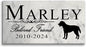 Broad Bay Dog Memorial Stone Personalized Marker Outdoor Garden Choose Your Breed Plaque Grave Headstone