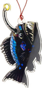 Anglerfish Christmas Ornaments 2025, Unique Fishing Ornaments for Christmas Tree, Sea Gifts for Fisherman Men Women Boys Teens, Inner Light Inspirational Decoration for Holiday Display, Ugly Ornament