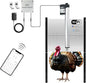 JVR Automatic Turkey Geese Duck Coop Smart Door Compatible with Alexa, Google Assistant, Home Assistant, Tuya - WiFi Opener, Extra Large 22"x23" Opening, Anti-Pinch Auto Reopen & Stop, Dusk to Dawn