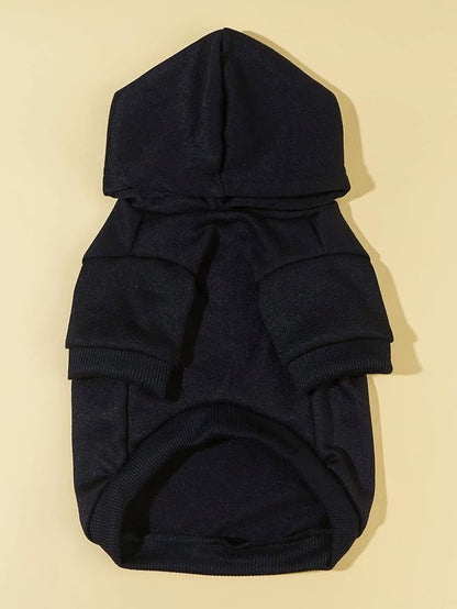 QWEEE Stylish Dog Clothes - Cat & Kitten Puppy Dog Sweatshirt - Black, Small to Large