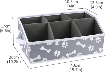 Dog treat storage organizers pet storage basket organizer great for organizing food treats snack for pet dogs cats birds animal bone