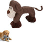 Xcho Linen Safari Companions Squeaky Dog Chew Animals Indestructible Dog Chew Toys Puppy Toys to Keep Them Busy for Small Medium Dogs Uitable for Indoor and Outdoor Throwing Play(Monkey)